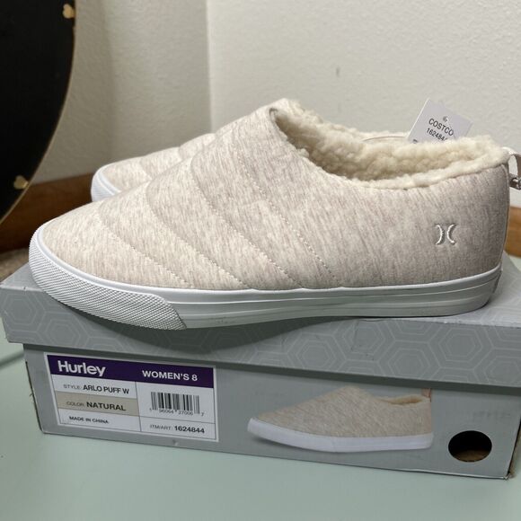 Hurley Women's Arlo Puff Flats in Natural - Picture 1 of 8